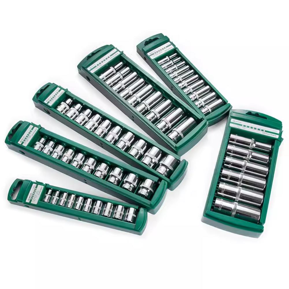 Hex Wrench Socket Head Set 1/4" 3/8" 1/2" 5/6/7/8/9/10/11/12/13/14/15/16/17/19/22mm Mirror for Ratchet Long Shock Key Sockets