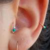 3Pcs/Set Retro Round Beads Nose Ring Earrings Nostril Hoop Body Piercing Jewelry 6mm/8mm/10mm