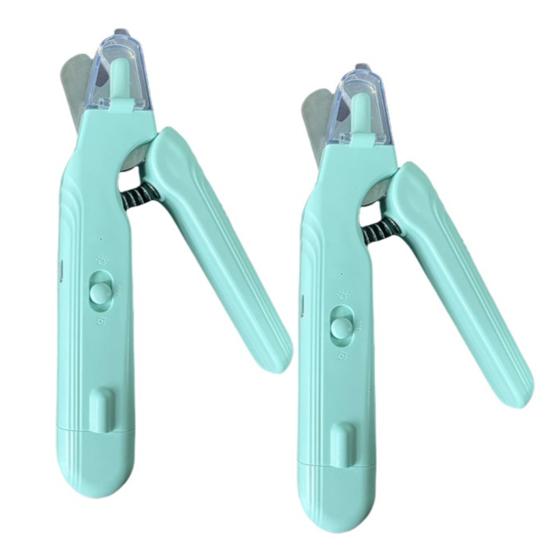 

Pet Nail Trimmer with LED Light Rechargeable 2-in-1 Nail Clipper Grinder светло-зеленый