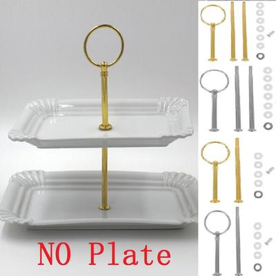 Kuchenplatte ständer Passende Hardware Stange Zink-legierung Cupcakes Dessert Tablett