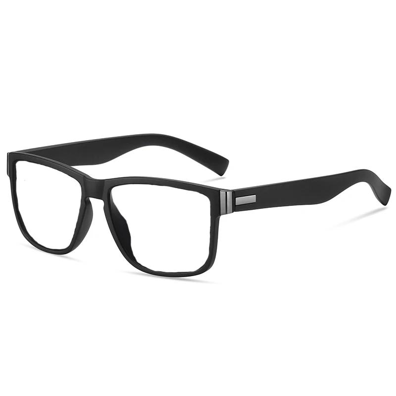 Occhiali da Sole con Lente per Visione Notturna da Esterno Miopia Uomo Guida Quadrati Occhiali da Sole da Vista Per Uomo 0 -0.5 -0.75 A -6.0