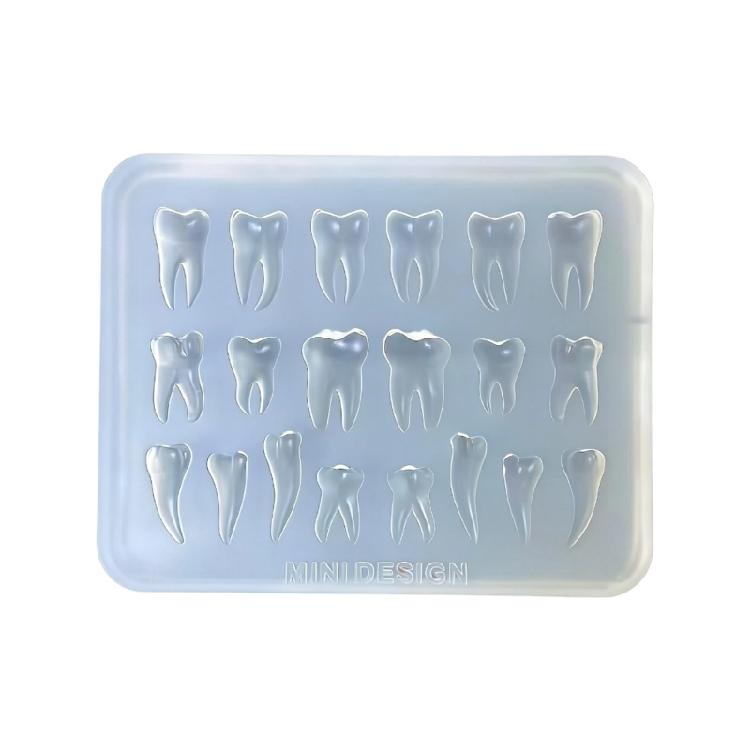 

Sturdy Silicone Dental Mould with Smooth Surfaces for Easy Releases in Resin Soap Candle Craft Making