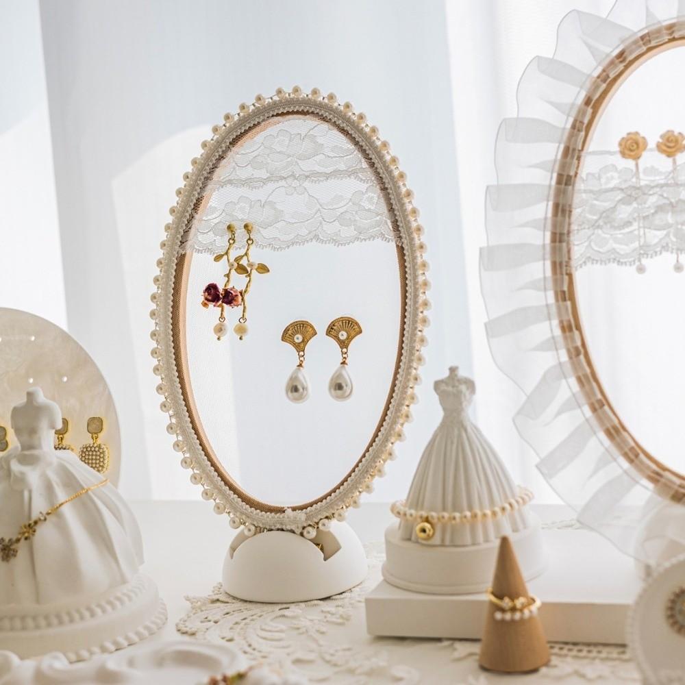 Wooden Frame Embroidery Lace Earrings Stand Flower Jewelry Display Rack Jewelry Photography