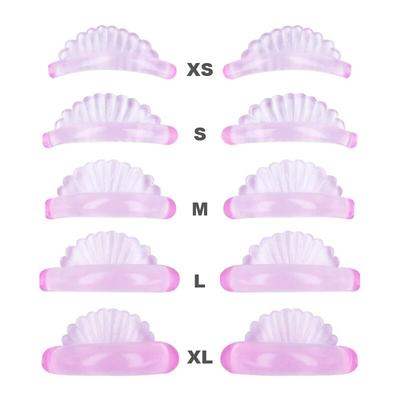 5 Paia 5 Misure Cuscinetti in Silicone per Lash Lift Permanente Ciglia 3D Bigodino Patch per Occhi Strumenti Applicatori Accessori Estensione Ciglia