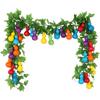 Gourd Vine & Grape Leaf Ceiling Decoration - Artificial Flower, Fruit, and Vegetable Greenery for Shops & Farmhouses.