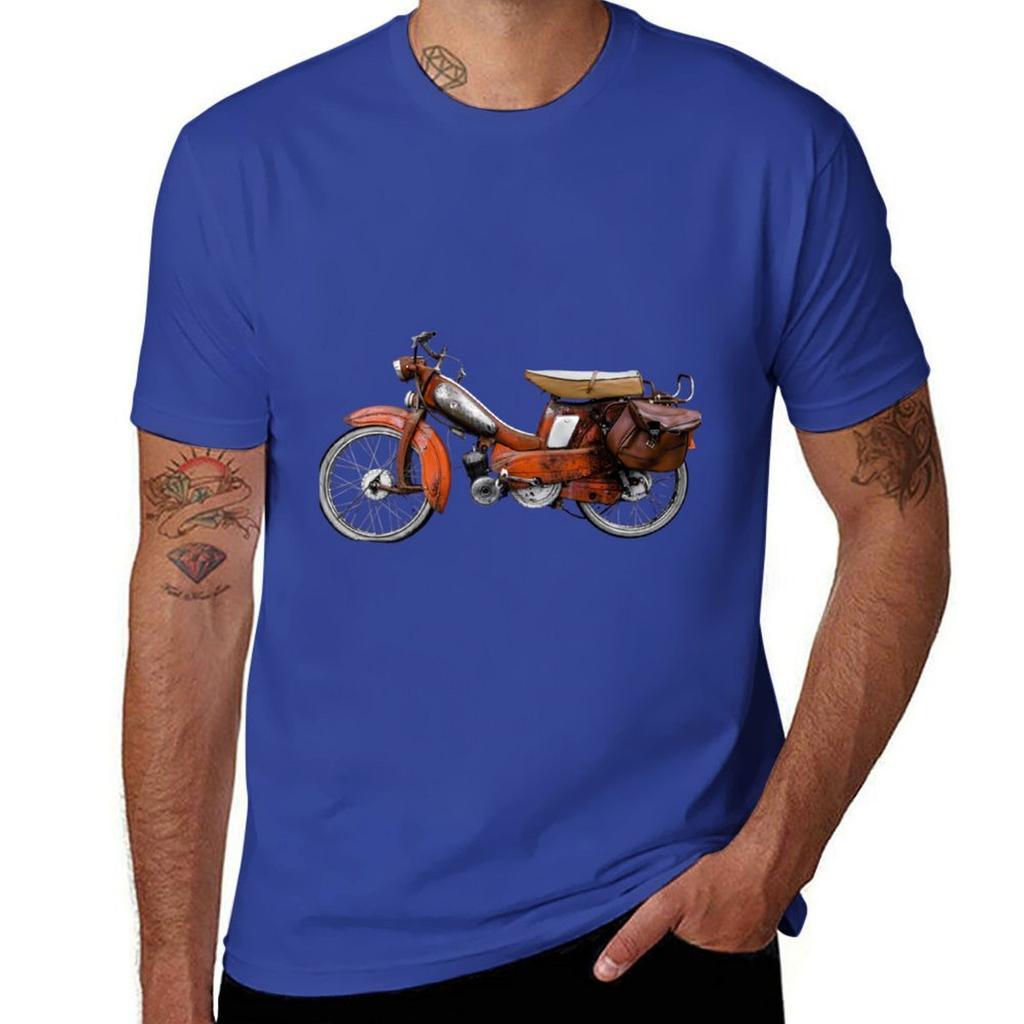 Vintage French Motobecane Moped . T-Shirt customs sublime funnys korean fashion mens funny t shirts