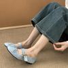 Flat Bottom Round Head Design Single Shoes Women's Shoes 2025 New Spring and Autumn Bow Gentle Ballet Mary Jane Shoes