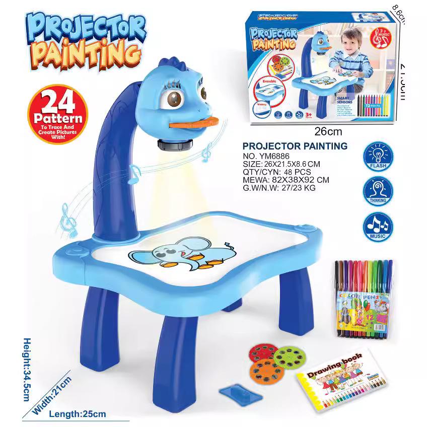 Children's Projection Drawing Board: Educational Graffiti Art Table for Toddlers