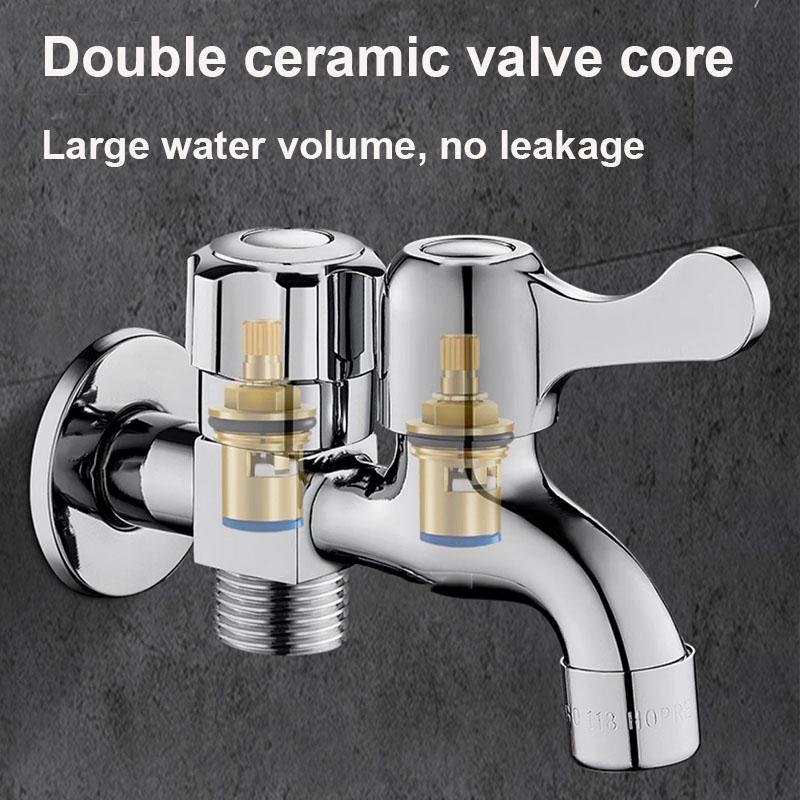 Washing Machine Tap Mop Pool Faucet Interface Double Ended Brass Faucet Mop Pool Expansion Faucet Bathroom Accessories
