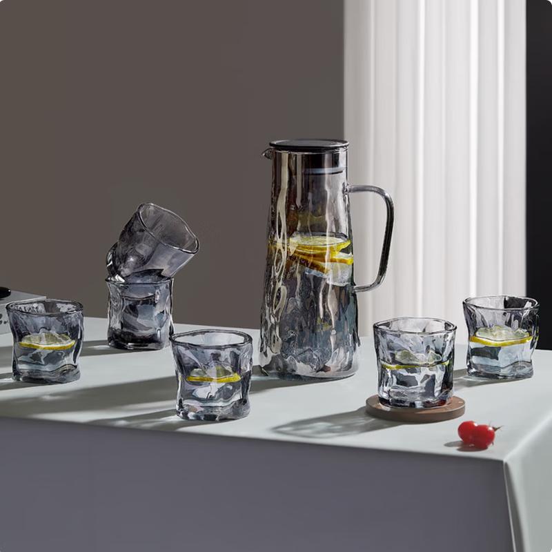 BAILOCK Misty Shadow High Boron Glassware Set (7-Piece)