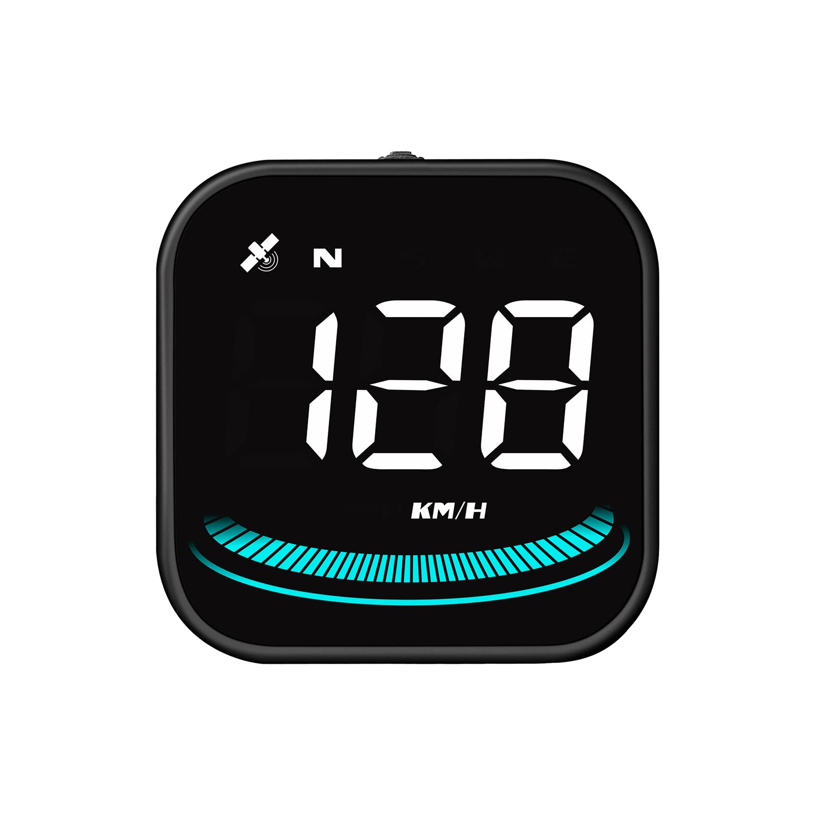 Wiiyii Автомобильный проекционный дисплей, Спидометр, Дисплей на лобовое стекло, Компас, Подходит для всех автомобилей