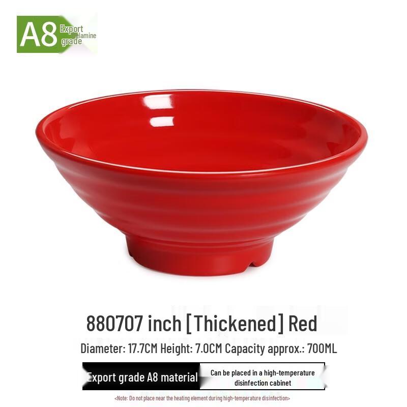 HANDUNYOU Commercial Thickened Imitation Ceramic Plastic Soup Bowls