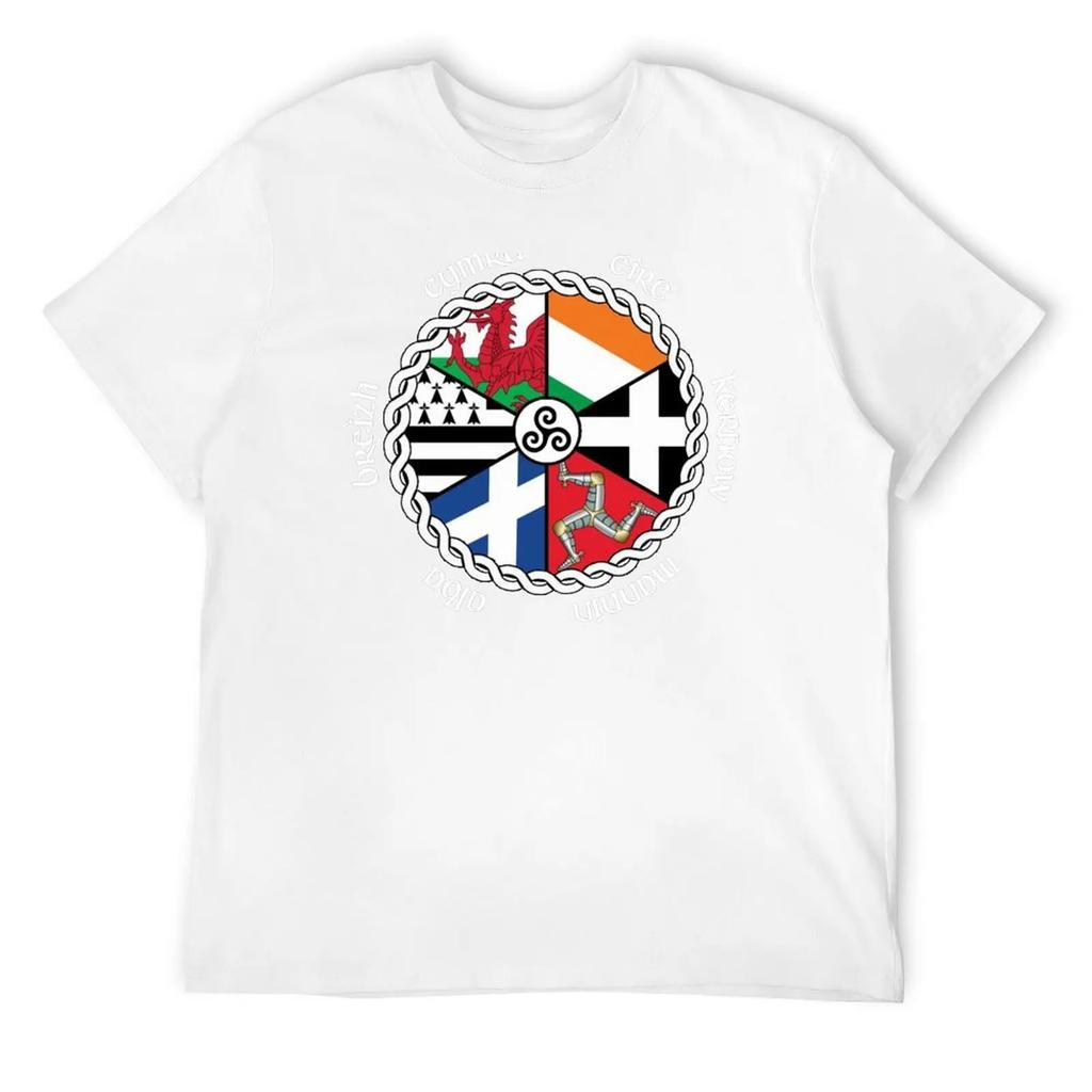 Celtic Nations Flags T-Shirt Man T Shirt For A Boy Mens Workout Shirts