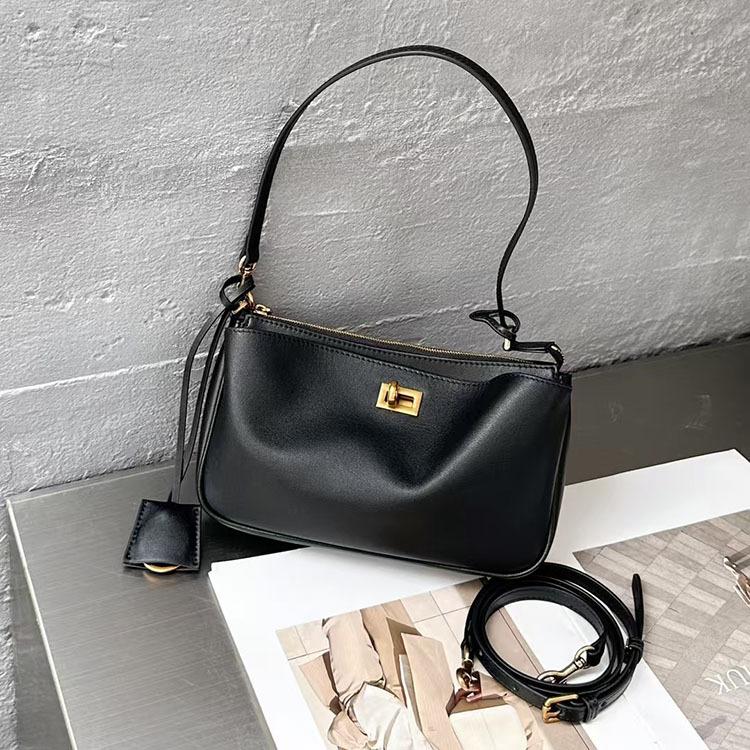

Fashion Bag Women s 2026 New Leather Head Layer Cowhide Bag Single Shoulder Underarm Crossbody Bag 23x5x13cm