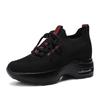 Flying woven sports shoes 2025 new summer height increase women's shoes mesh white shoes casual shoes dad shoes tide