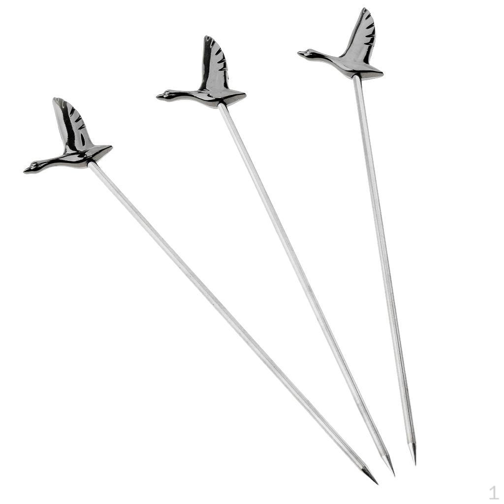 

3шт мешалки для коктейлей из нержавеющей стали палочки для кофе шампуры выборки