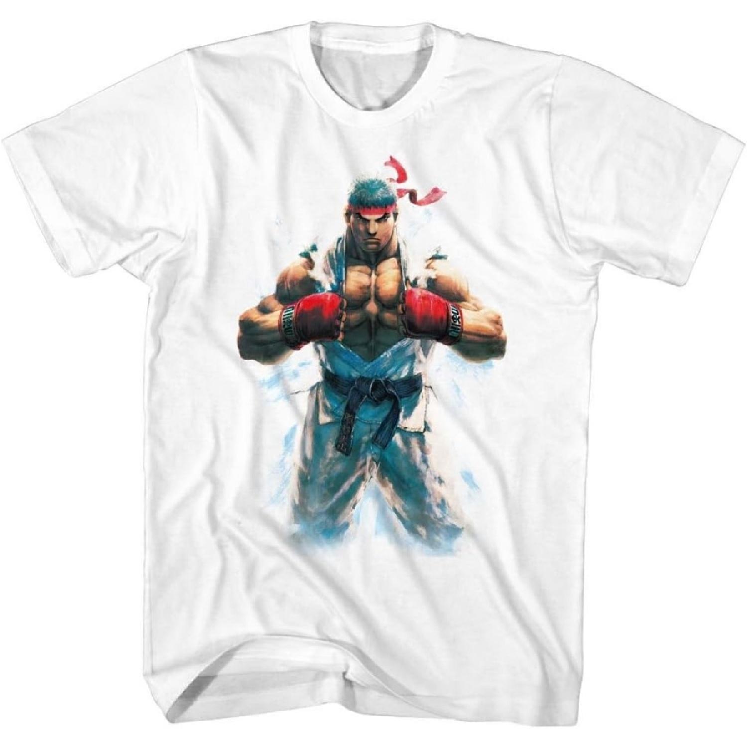 

Street Fighter RYU T-shirt, White, Small XXXXXL білий