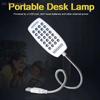 {Summer2}{MX} USB Switch Super Bright Night Light With 28 LEDs 4 Colors Flexible Metal Lamp Tube Home Office Desk Reading Light