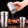 1PC Stainless Steel Mesh Condiment Shaker Dusters Dusting Salt Shaker Spice Jar Salt Sugar Pepper Shaker Box Cocoa Icing Powder