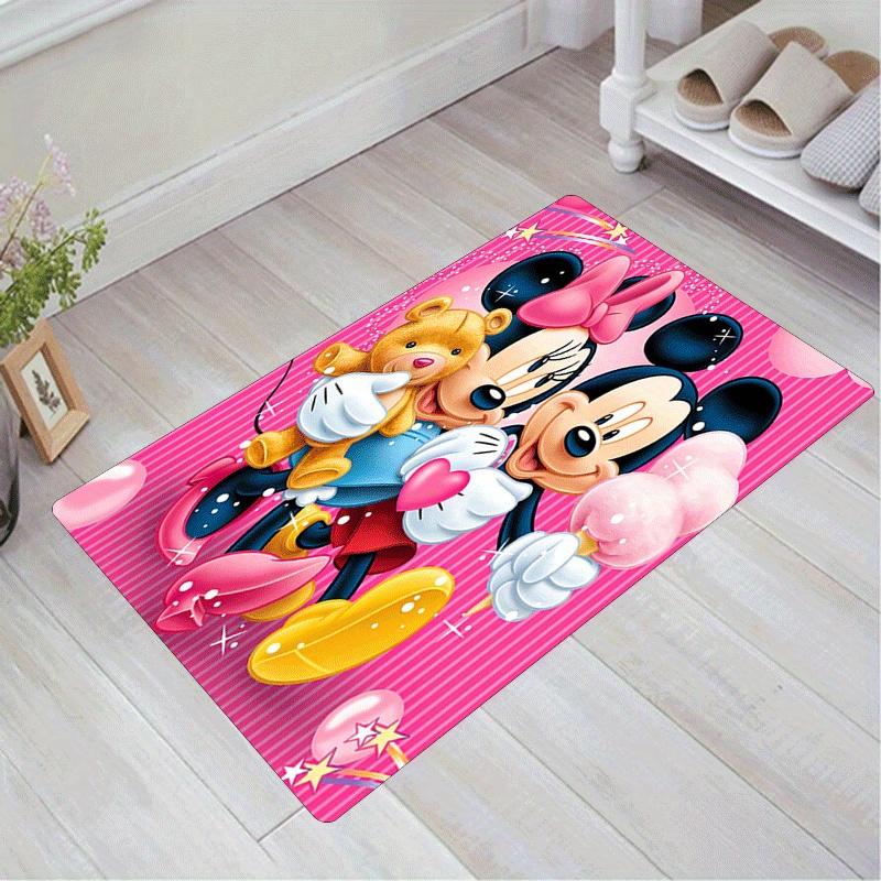 

1pc Minnie Pattern Area Rug Soft Flannel Floor Mat for Living Room, Office, Bedroom and Carpet, Sofa Coffee Table Floor Mat 60cm by 90cm