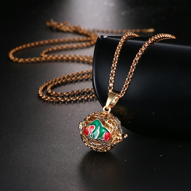 Neue Aromatherapie Ätherisches Öl Diffusor Halskette Schmuck Quadratisch Hohl Parfüm Medaillon 16MM Musik Kugel Damen Anhänger Zubehör