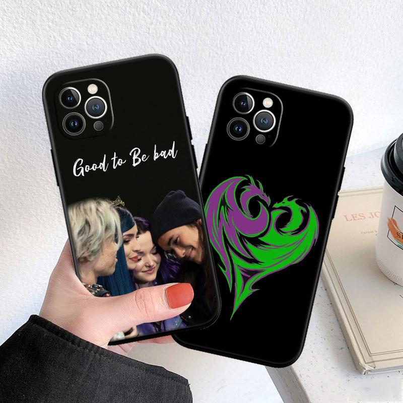CJ33 Descendants Soft Shell Phone Case for iPhone 16 15 14 13 12 Pro Max Plus Mini