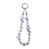 Elegant Rose Quartz Phone Lanyard & Keychain: Women's Wrist Accessory, Purse Charm, and Car Key Holder