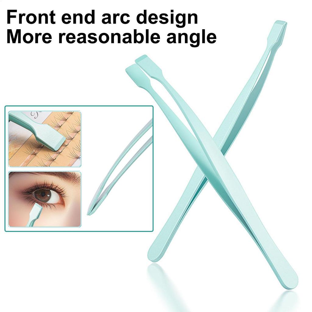 Professional Makeup Tool Lash Applicator Tool Eyelash Cluster Non Slip Applicator Tweezers for Travel Salon Separating