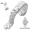 Correa de reloj para J12 correa de muñeca de cerámica de alta calidad para mujer hombre pulsera de moda negra blanca 16 mm 19 mm