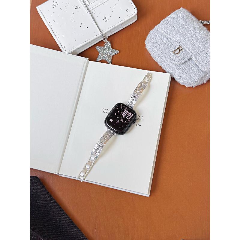 Nice Bling Metal bracelet For Apple Watch Series 11/10/9/8/7/6/5/SE3 40mm 41mm 42mm 44mm 45mm 46mm Strap