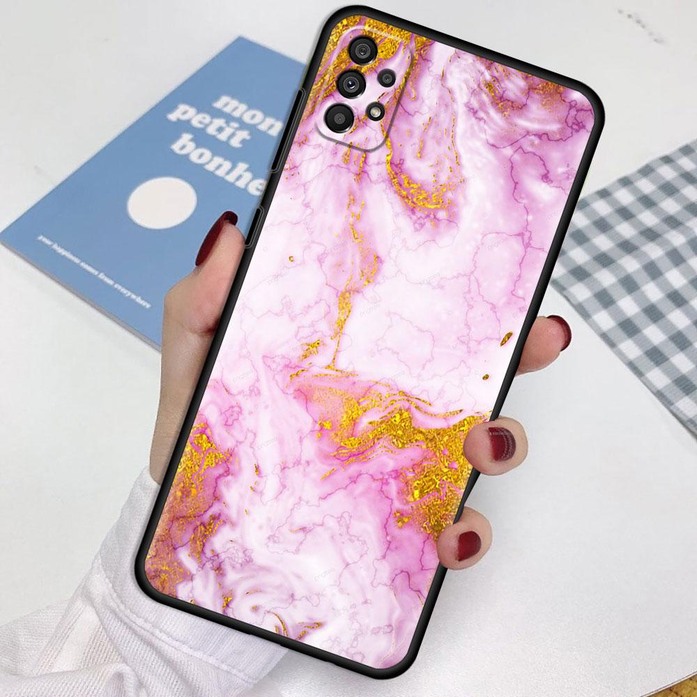 Case For Samsung Galaxy A52 A12 A51 A32 A21s A71 A53 A13 A32 A72 A31 A33 A22 A03 A41 Phone Cover Marble