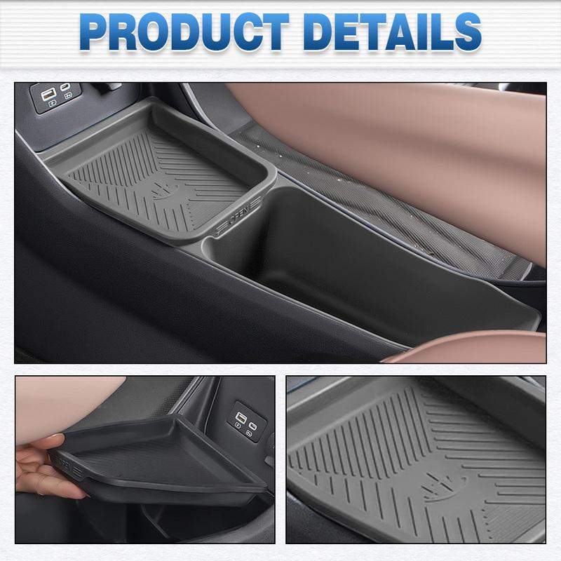 Double-Layer Central Console Storage Box For BYD Seagull 2024 2025 Car Interior Central Armrest Storage Organizer Box