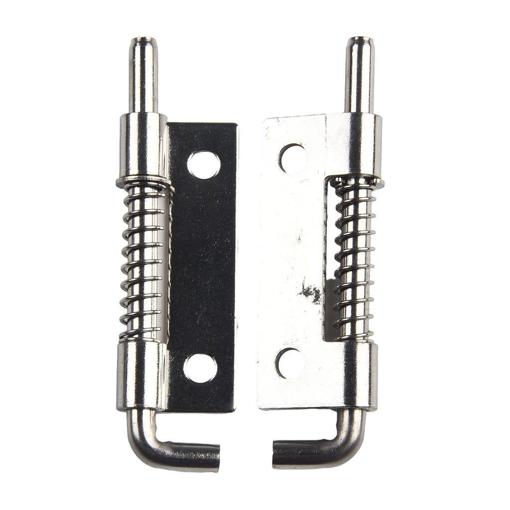 Silver Spring Loaded Latch Pin Door Cabinet Hinges