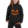 Kids Halloween Hoodie Set Long Sleeve Pullover Sweatshirt with Front Pocket and Elastic Waistband Pants Comfortable Fit for Boys and Girls