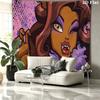 C. Wolf Wall Tapestry, Aesthetic Printed Fabric Blanket, Suitable for Bedroom, Living Room, and Home Decor.