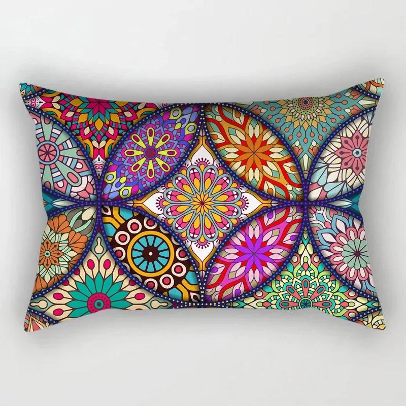 Vintage Ethnic Pattern Pillowcase Decor Sofa Bed Home  Rectangular  Mandala Cushion Cover