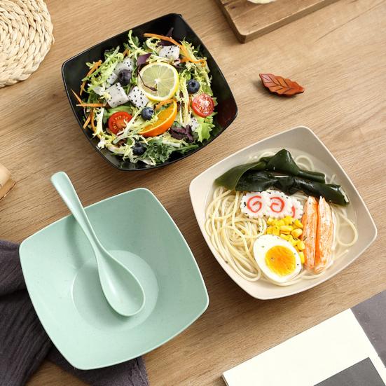 1/4Pcs Disposable Square Serving Bowls Smooth Edges Party Snack Salad Bowl