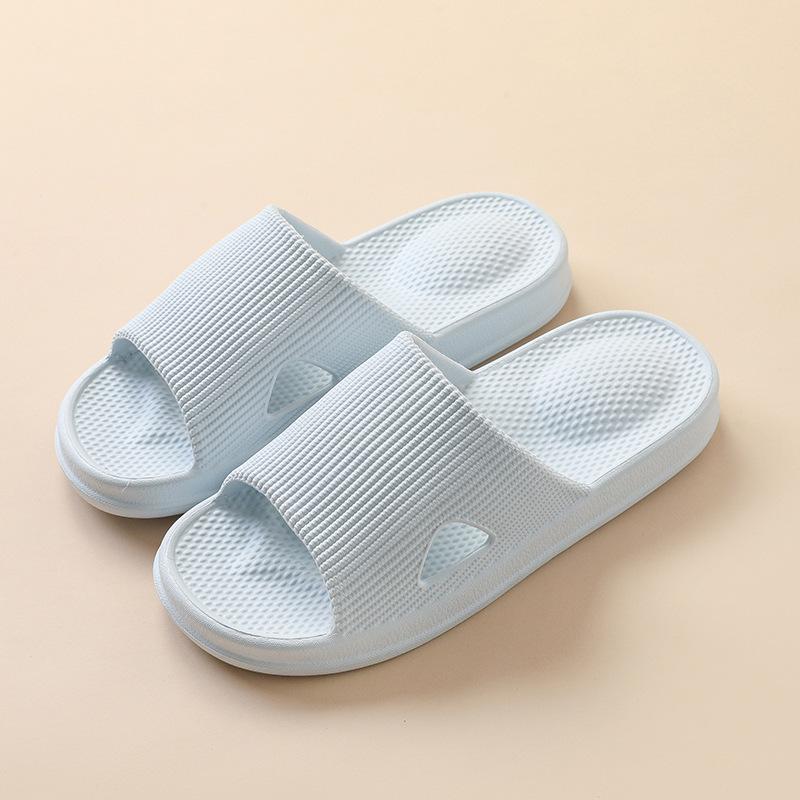 

Летние нескользящие массажные тапочки EVA для пар, для улицы и дома 37-38 светло-синий
