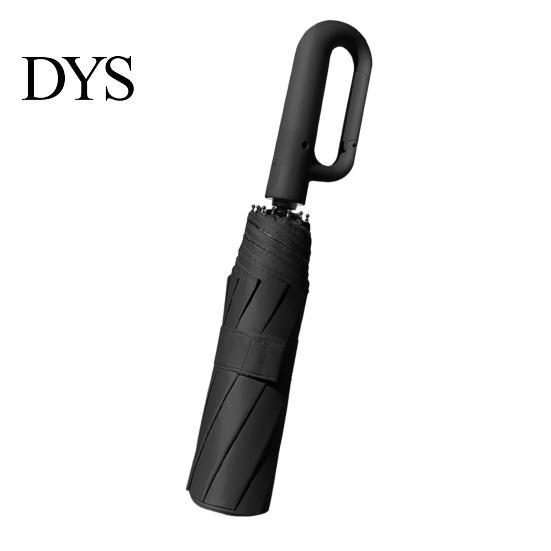 10 Ribs Umbrella Automatic Folding with Carabiner Handle, UV Rain Protection Travel Portable Sun Umbrella, Windproof 10-Rib for Women Men Lightweight