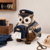 Woodland Animal Decor DIY Tissue Box Cover Kit, Owl Shape, Soft Textures Patchwork Fabric Craft Kit for Adults Sewing Handmade Handicraft Enthusiast