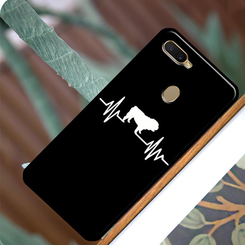 

Чехол с изображением английского бульдога Heartbeat для OPPO A52 A72 A54 A74 A94 A1K A15 A83 A91 A5 A9 A31 A53 A53S A3S A5S Чехол для телефона OPPO A1K