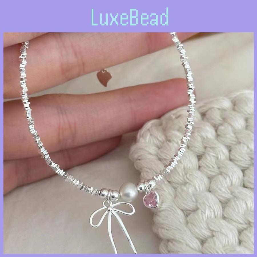 Pink Lovely Heart Bow Bracelet Elegant And Sweet Design Perfect For Womens Summer Jewelry