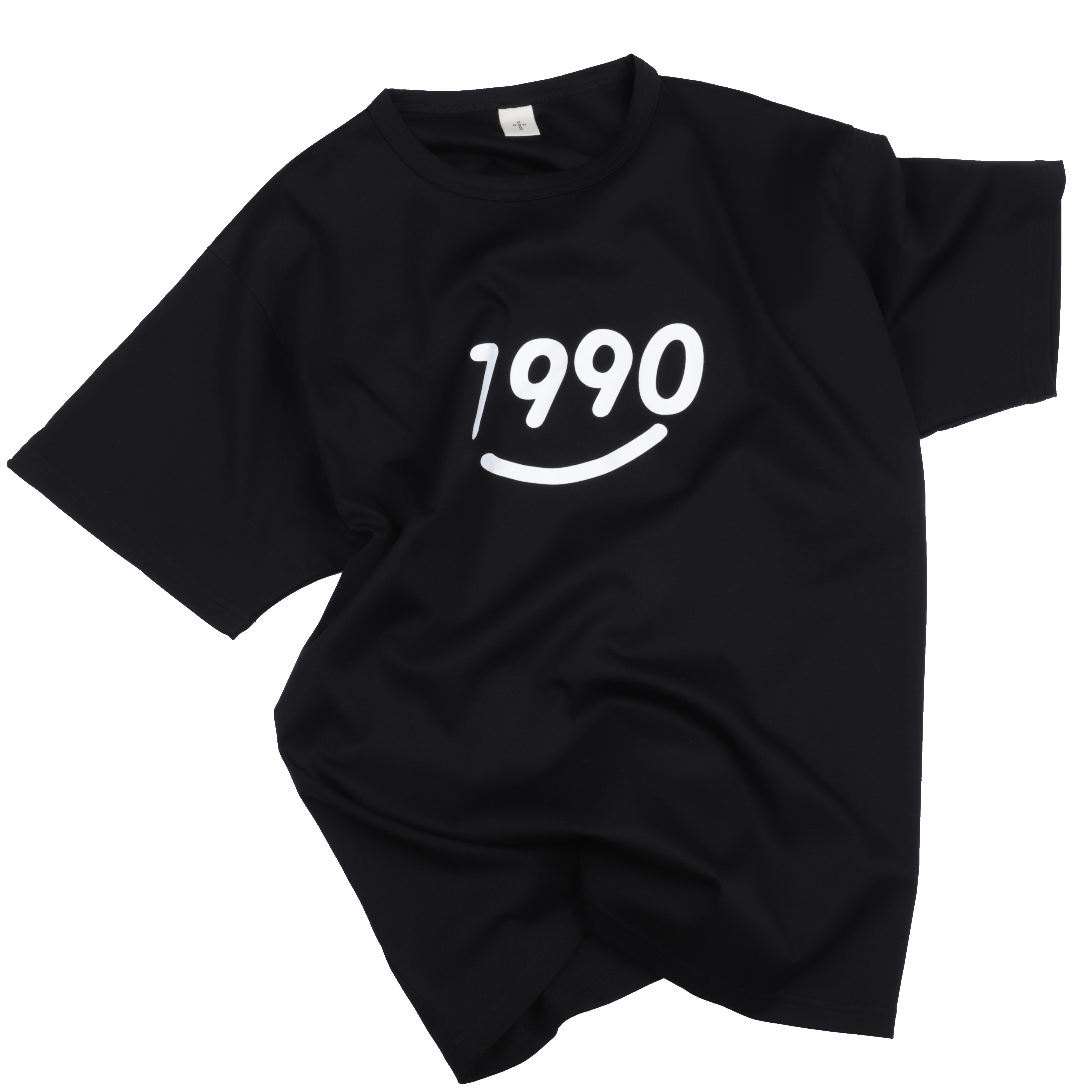 Gu Gong Fest 1990 :) Printed T-Shirt (Black-White)