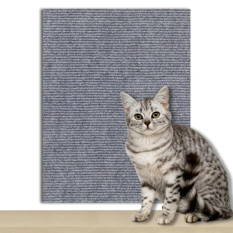 Self-Adhesive Anti Cat Scratch Carpet Multi-Purpose Cats Scratch Carpet for Couch Couch Corner Indoor Furniture DIY Protector