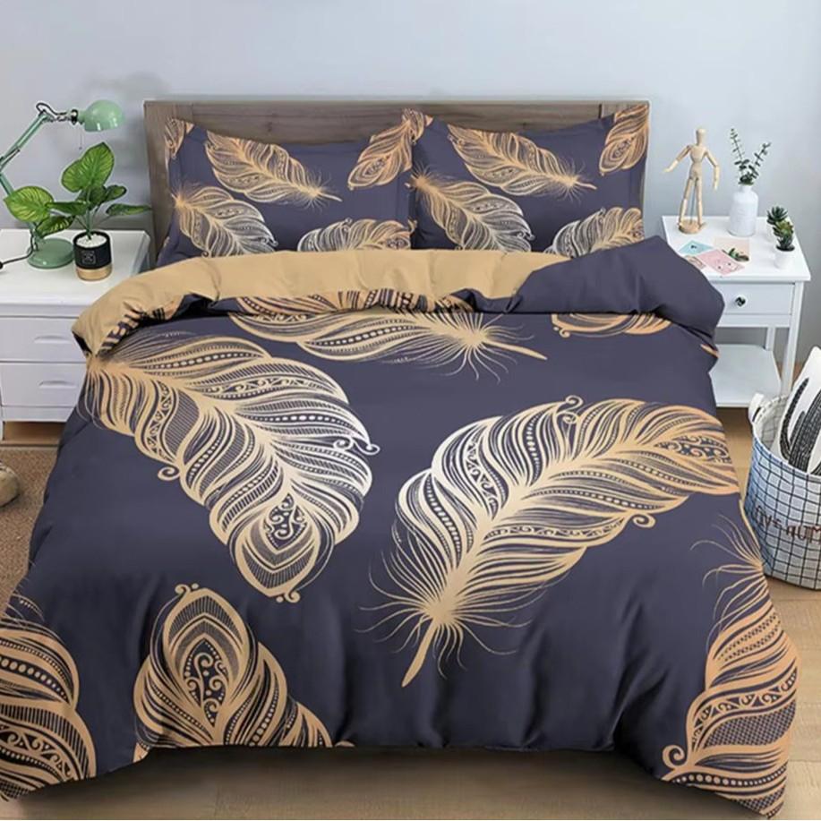 Colorful Feather Duvet Cover Set Bedding Set 3-piece Duvet Cover Set