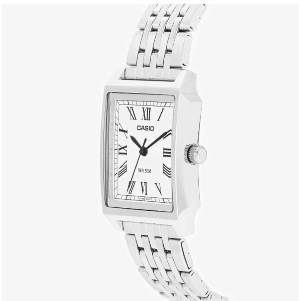 [Cio] MTP-B190D-7BVDF Reloj Analógico Cuadrado Vintage Retro de Metal para Estudiantes de Examen de Ingreso a la Universidad
