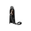 Gucci Blondie Metal Double G Logo Detachable Bracelet Gold Tone Accessory Leather Handbag Wristlet Clutch Mini Women handbags Black 698630-UXX0G-1000