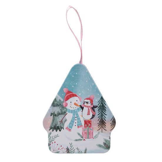 1/6 ks Vánoční krabička na cukroví Úložná nádoba se šňůrkou Snadné zavěšení Organizér na šperky Dekorace na vánoční stromeček