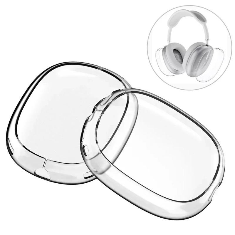 Silicone Case Cover for AirPods Max Headphones,Clear Soft TPU Anti Scratch Cover Sleeve Protective Cases Headphone Accessories