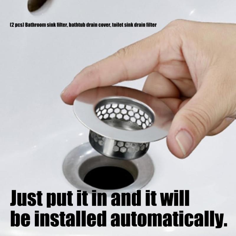Stable Bathtub Drain Filter With Extreme Fine Screen Traps Soap Rest Hair Bathroom Sink Strainer Corrosion Resistant